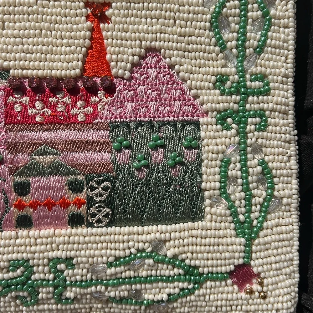 Mary Frances Crossbody bag beaded rhinestones handbag clutch castle - Picture 16 of 16